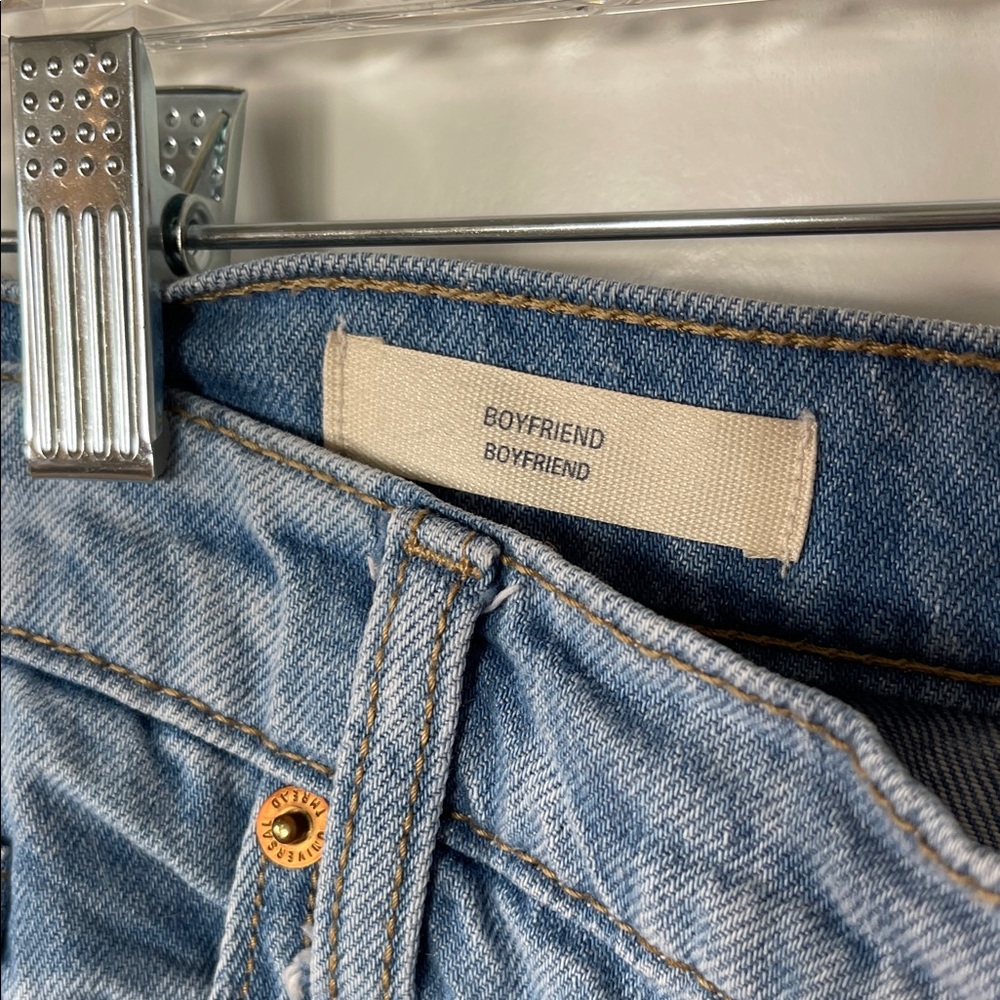 Universal Thread Classic Boyfriend Cuffed Blue Je… - image 3